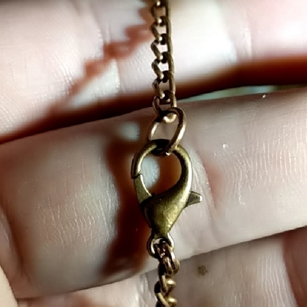 'Deseo' Reversible Jasper & Agate Copper Amulet - Picture 4 of 6